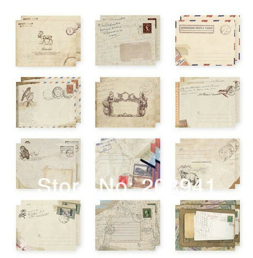 24pcs 100x80mm 복원 고대의 방법 무료 창조 봉투 편지지 선물