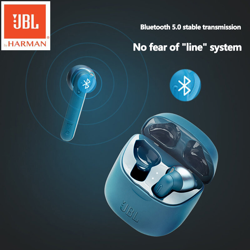 JBL dostroić 225 TWS oficjalne oryginalne słuchawki bezprzewodowe Bluetooth słuchawki JBL 225 TWS Stereo słuchawki douszne dźwięk gitara basowa z mikrofonem zestaw słuchawkowy