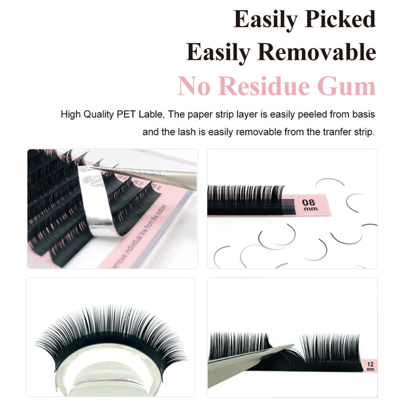 NATUHANA 10 Cases 16lines 8-15mm Lashes Mix Mink Natural False lashes Manufacturer Supplies Private Label Fake Eyelash Extension