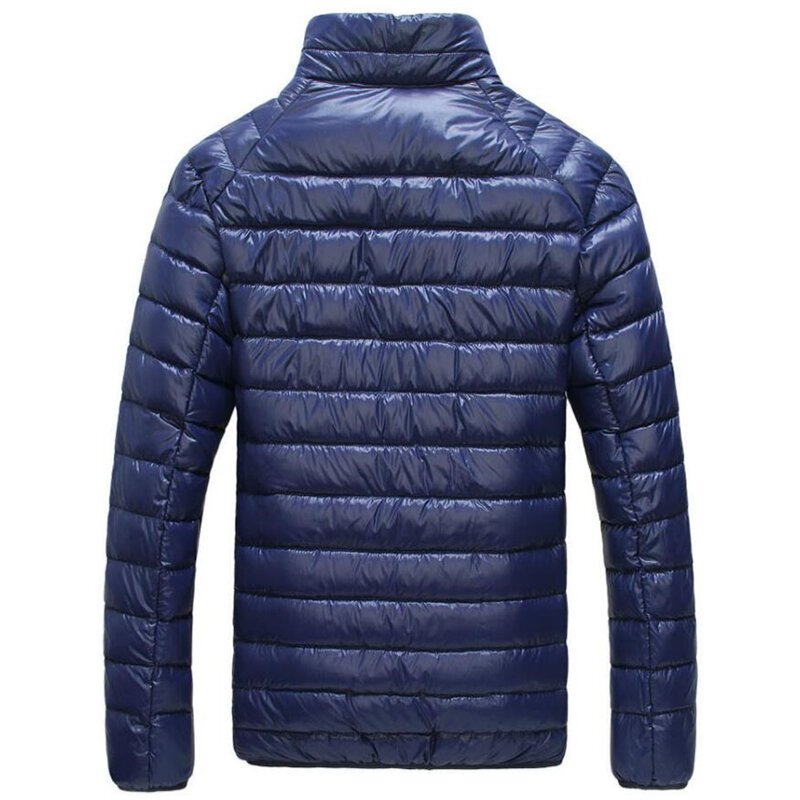 Manteau parka ultra léger d'automne et d'hiver pour homme, veste décontractée avec col, vêtement d'extérieur portable coupe-vent en duvet de canard blanc, 6XL