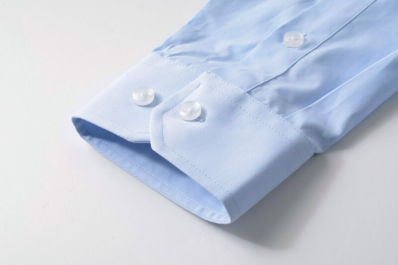 Beninos-camisas ajustadas para hombre, vestido con botones y cuello de punto sólido