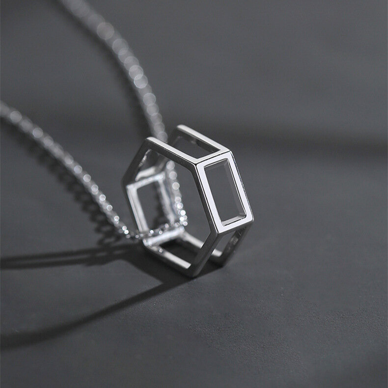 Moda Hollow geometria kształt naszyjnik dla kobiet mężczyzn 2021 długi naszyjnik z łańcuszkiem Unisex Party miłośnik biżuterii prezenty