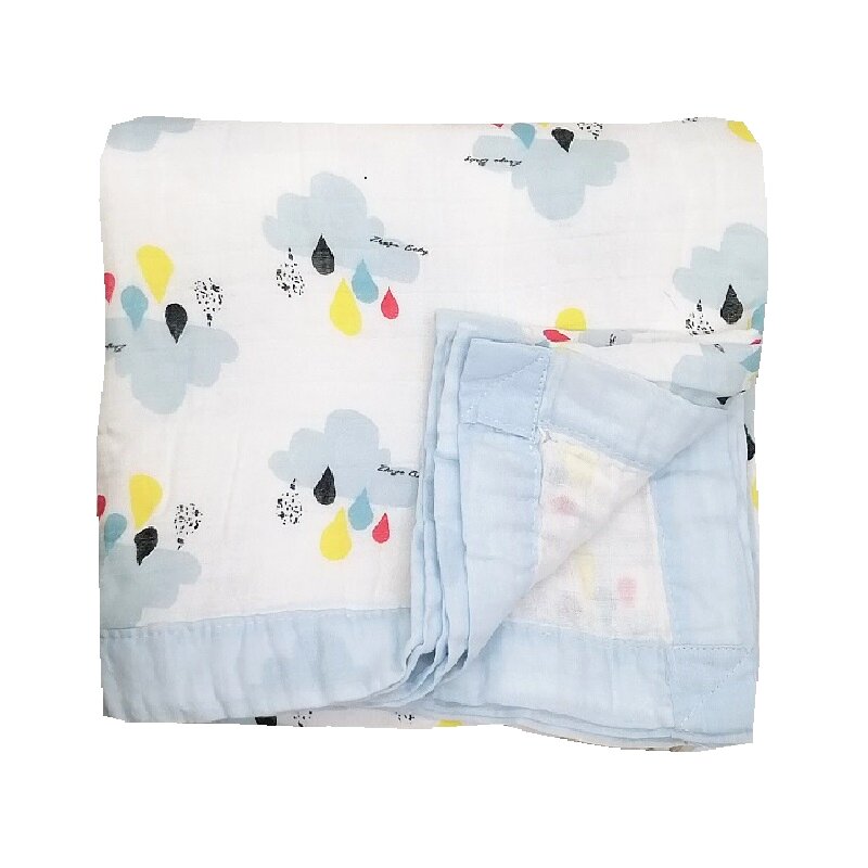 Lashghg Four Layers 70% Bamboo 30% Cotton Muslin Baby Blanket Swaddle Wrap For Newborn Blankets Swaddling Bedding Bath Towel