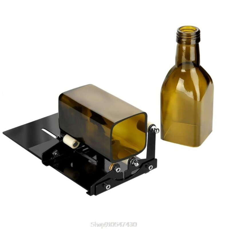 Szklana do samodzielnego wykonania przyrząd do rozcinania butelek narzędzie kwadratowe okrągłe wino butelki do piwa maszyna do cięcia z zestaw akcesoriów O07 20 Dropship