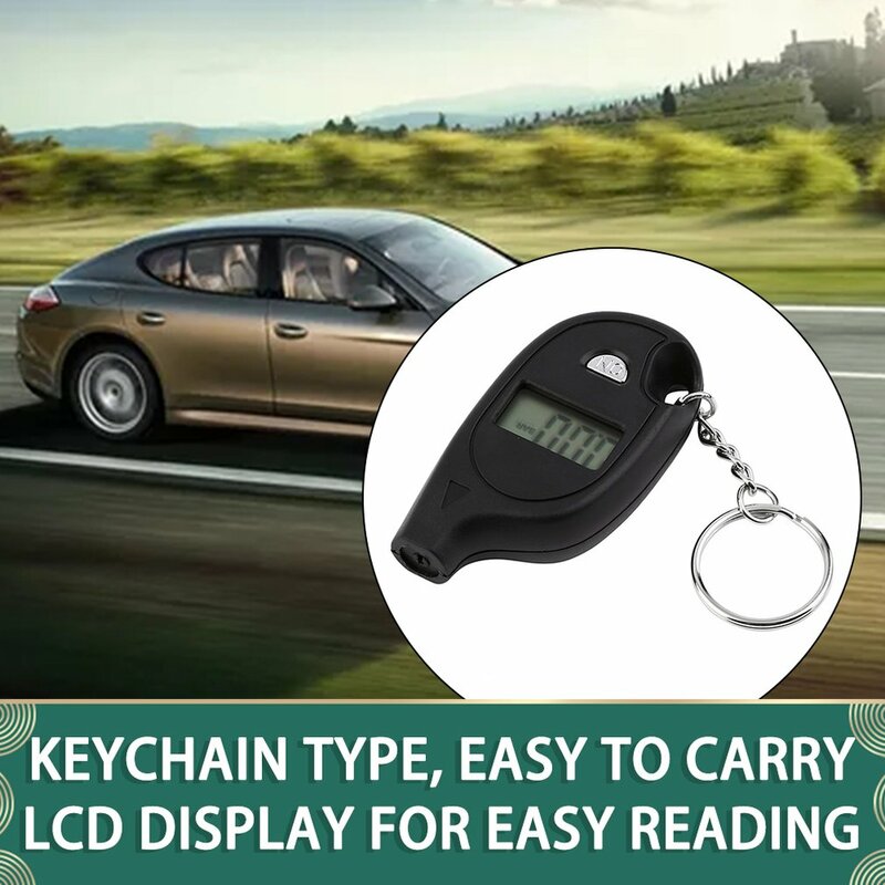 Minillavero LCD Digital para neumáticos de coche, medidor de presión de aire para motocicleta, herramienta de prueba con batería de litio, 1 unidad, venta al por mayor