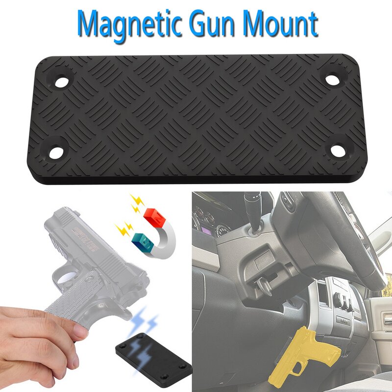 Hot Sale 1/2/4 Pcs Magnet Concealed Gun Pistol Rifle Mount Holder Magnetic Holster Table Car Fits Handguns Hunting