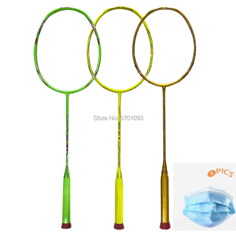 100% cheio de carbono profissional raquete de badminton torção quadro
