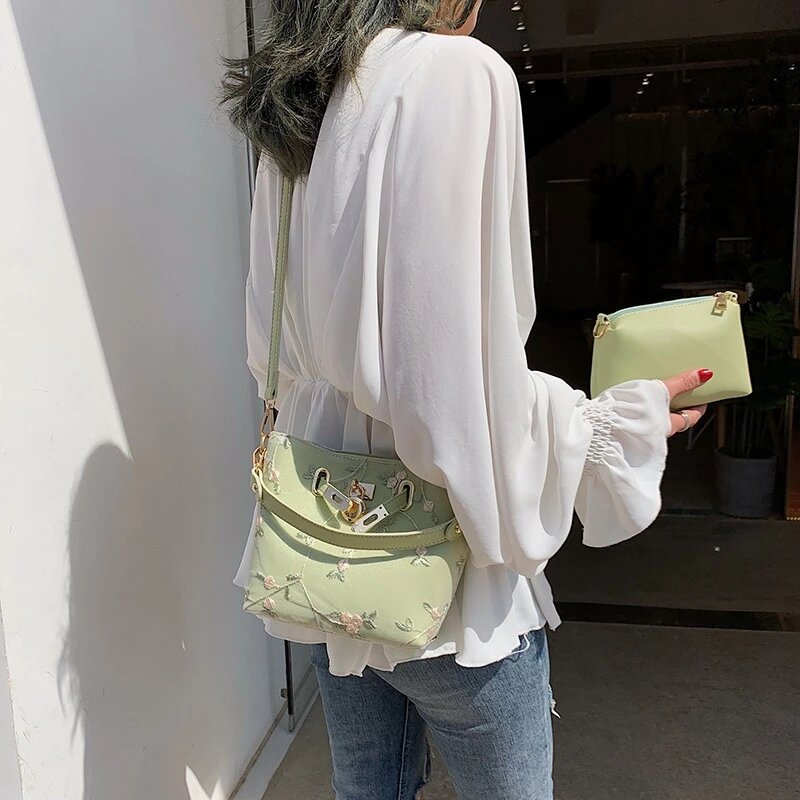 Роскошная брендовая сумка с цветочным принтом, сумки через плечо для женщин, роскошные дизайнерские дамские мессенджеры на ремне