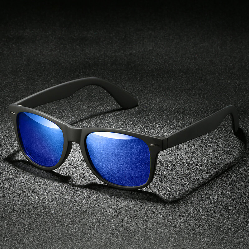Мужские солнцезащитные очки JIFANPAUL, брендовые поляризационные очки для вождения, рыбалки, с квадратной металлической оправой, UV400