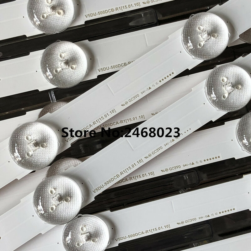 5 комплект светодиодной ленты подсветки для Samsung UE50JU6400U UE50JU6500 UE50JU6400 UN50JU6500 V5DU-500DCA-R1 500DCB BN96-34795A 34796A