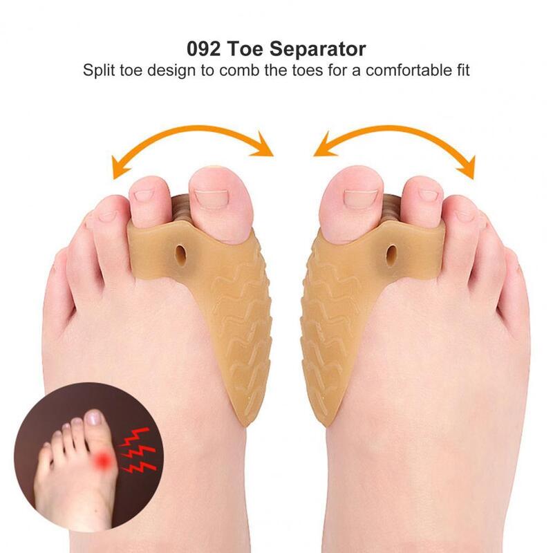 1 Pair Toe Separator Breathable High Elastic Soft Toe Separator Adjuster for Foot Care Toe Treatment Straightener Corrector