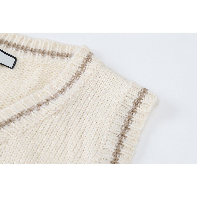 Chemisier tricoté à manches longues pour femme, haut blanc, ample, Chic, Style coréen, pour le bureau, collection printemps-automne 2021
