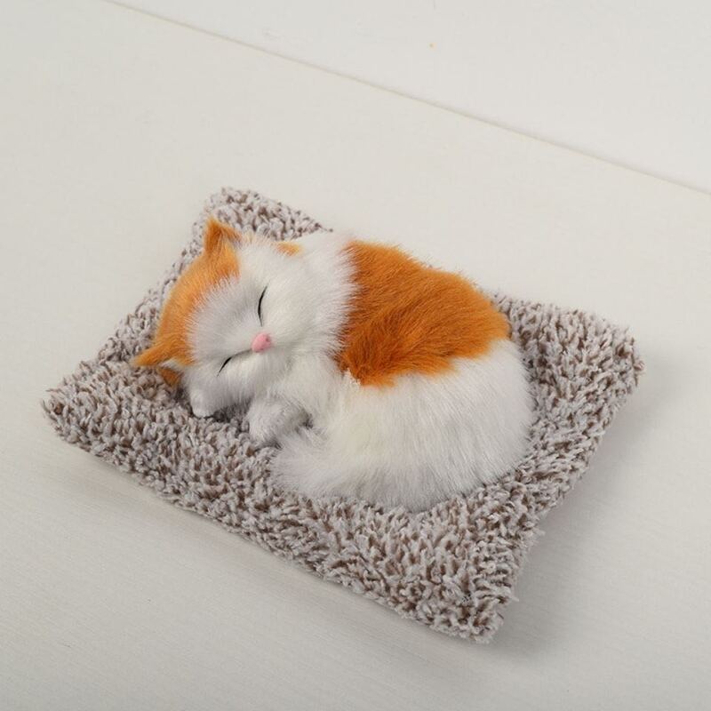 Multi-style Mini Cute Simulation Sleeping Cat Children’s Gift Home Decoration Photography Props Pet Companion Couple Holiday Gif