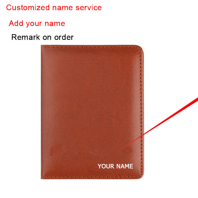 Pu paszport klip skórzany bilet klip okładka na paszport biznes multi-card portfel z saszetką na karty dla kobiet mężczyzn