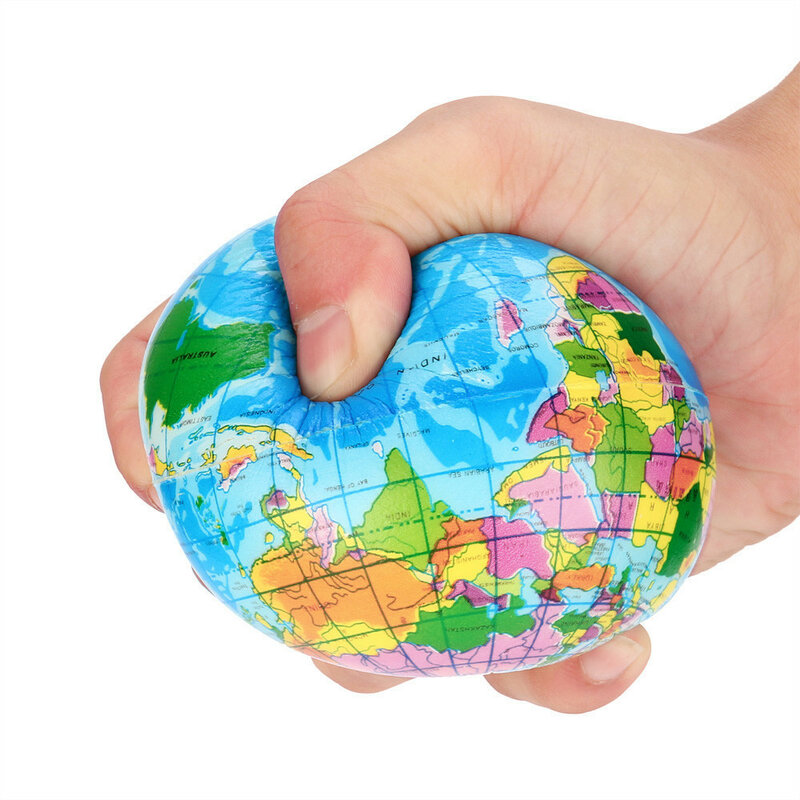 Fidget Juguetes | Juguetes Fidget | Fidget juguetes Anti estrés Mapa Mundial, bola de espuma Bola del Mundo que cabe en la mano Planeta Tierra pelota juguetes para niños niñas niños Aнтистре