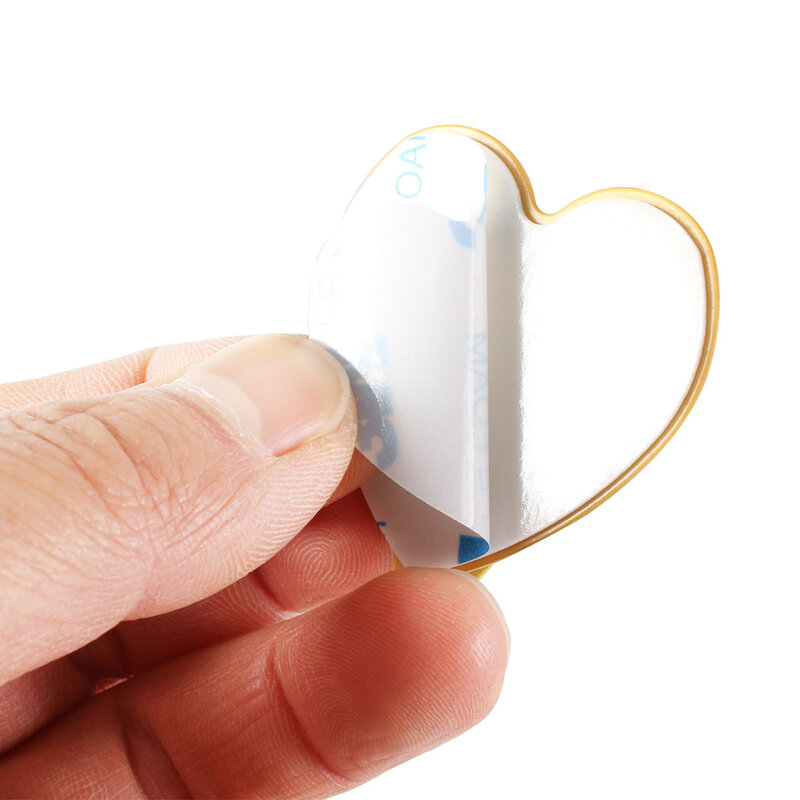 1/10/20/50/100 Pcs Self Adhesive Hook Cute Heart Shaped Waterproof Hanging Hook for Bathroom Kitchen Multi-Use Hanger Organizer