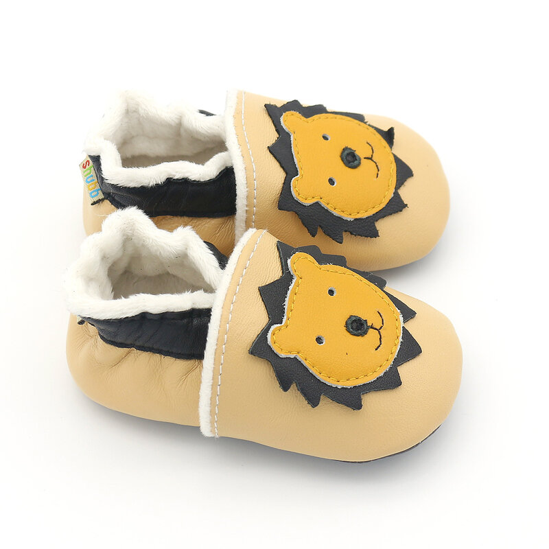 ฤดูหนาวเด็กชายหญิงรองเท้าWalkersแรกของแท้หนังทารกแรกเกิดรองเท้าเด็กHandmade Soft Soleรองเท้าเด็ก