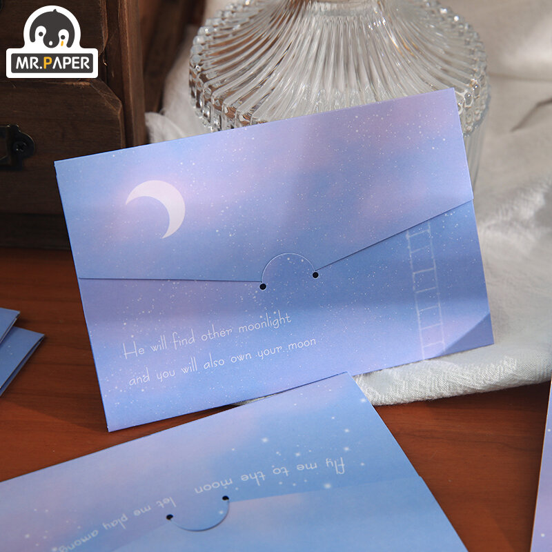Mr.paper 4 스타일 인사말 카드 봉투 초대장 봉투 카드 스타일 스타일 결혼식 파티 초대장 봉투