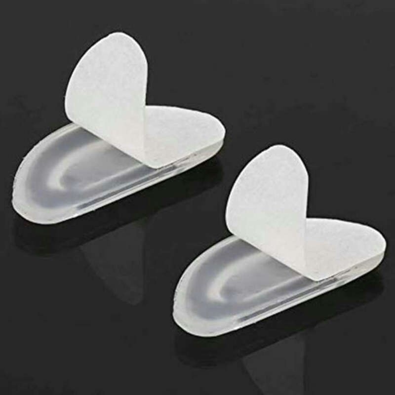 10 Pairs Adhesive Eye Glasses Nose Pads D Shape Stick on Anti-Slip Soft Silicone Adhesive Nose Pads Glasses Nose Pad Kit