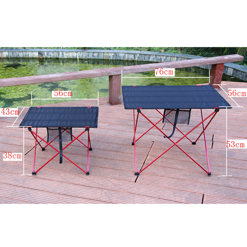 Moscow Stocked Portable Foldable Table Camping Computer Bed Tables Picnic Al Alloy Ultra Light Folding Desk  Outdoor Furniture