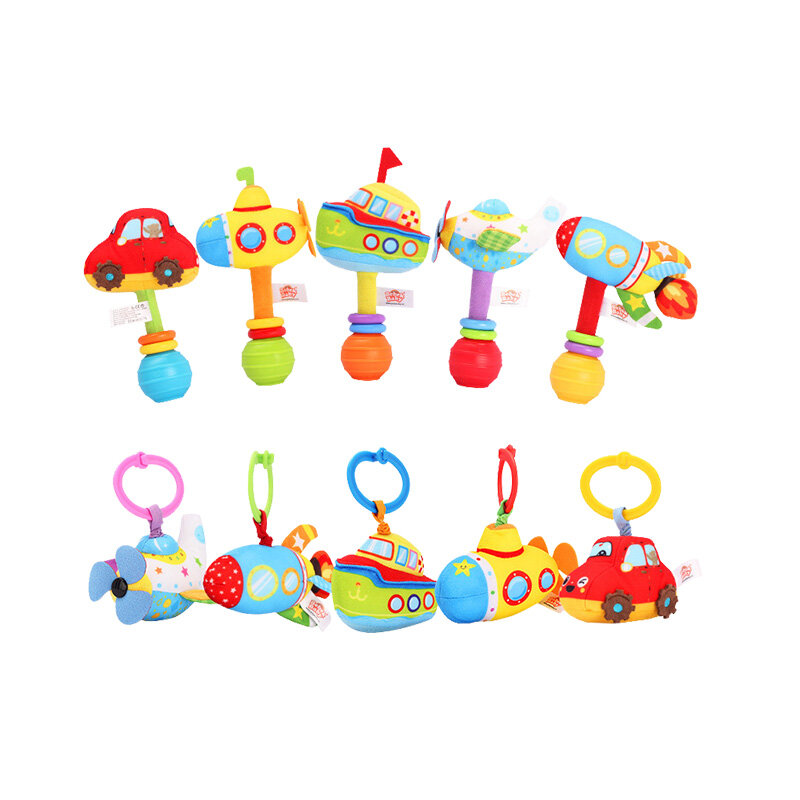 Mainan Kerincing Gantung untuk Mainan Bayi 0 12 Bulan Mainan Kerincingan Tumbuh Gigi Boneka Lembut Mainan Balita Pendidikan Musik Bayi Kerincingan Ponsel
