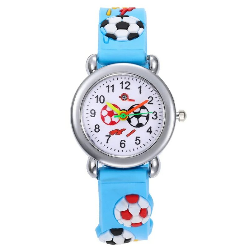 2020 New 3d football dial children watch students time clock silicone strap kids watches for girls boys gift quartz wristwatch