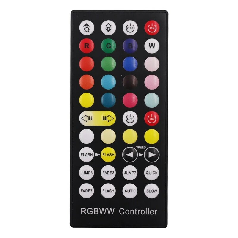 DC5-24V RGBWW RGB+CCT Led Controller with 40Key IR Remote 3Ax5CH Controller