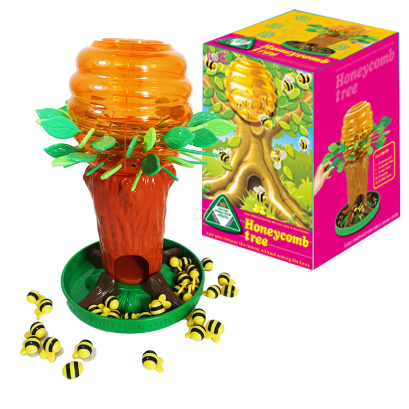스킬 장난감 가족 상호 작용 재미있는 바퀴 게임 어린이 지능 향상을 위한 훈련 벌집 나무