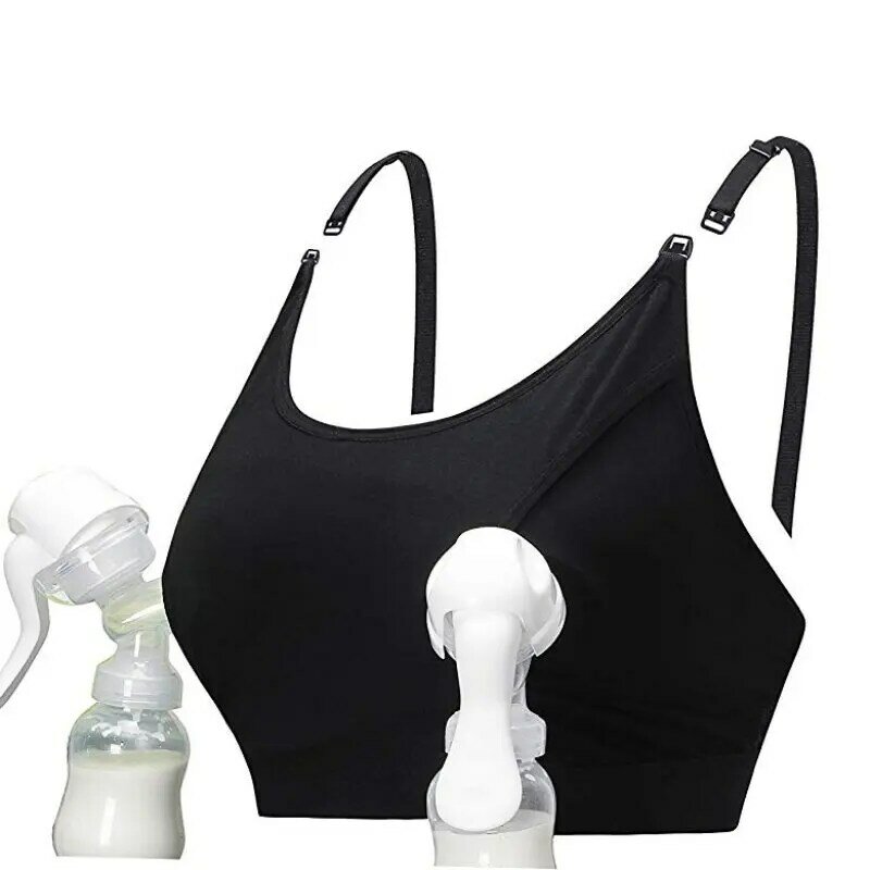 Sujetador de lactancia de uso especial para mujer, ropa interior de maternidad para sacaleches, sin acero, con succión manual