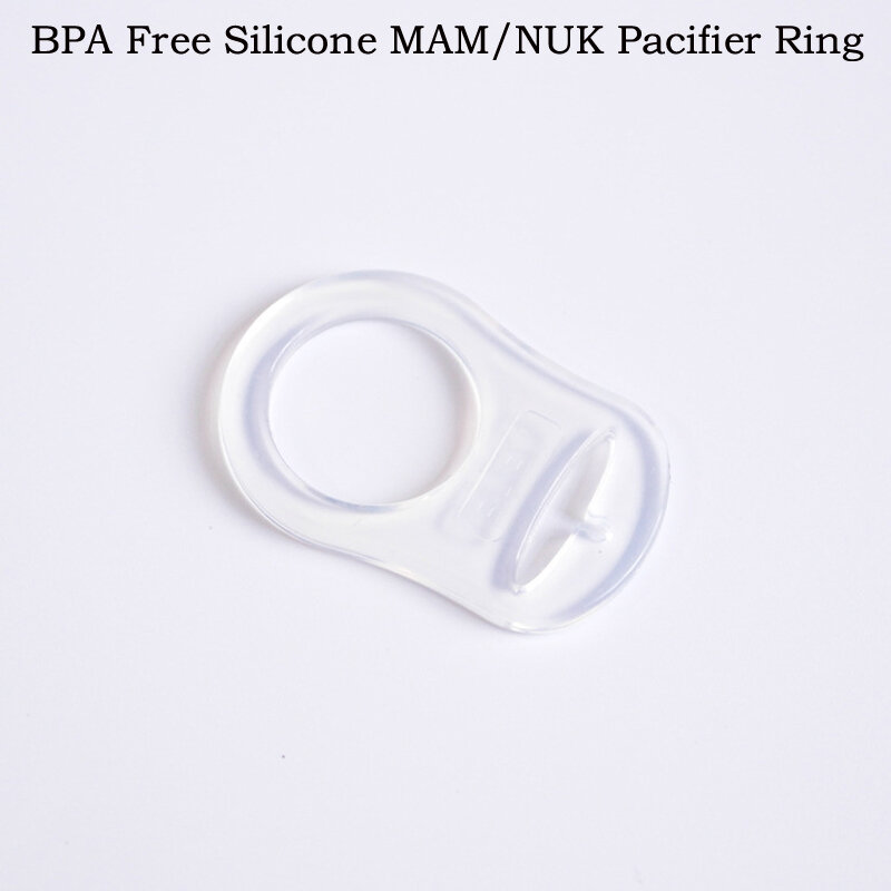 25pcs Transparent Clear MAM Rings Silicone Dummy