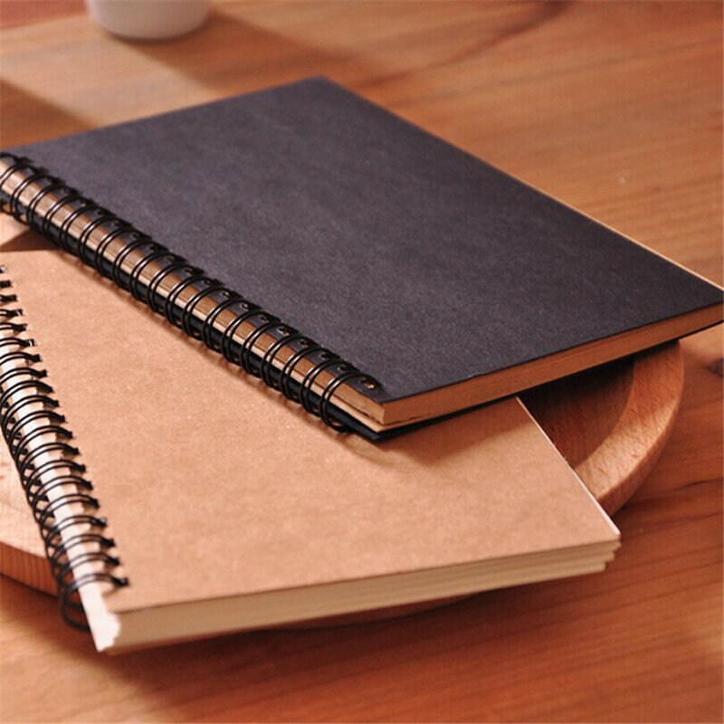 Le sketchbooks diário pintura graffiti capa macia papel preto sketchbook bloco de notas desenho caderno escritório material escolar