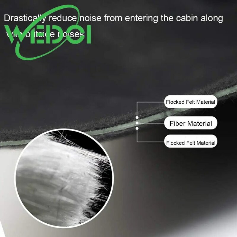 Wedoi-テスラモデル3用の綿車のフロントホイール遮音マット,防音