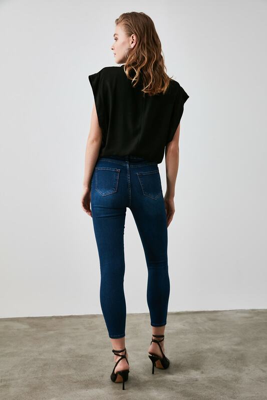 Trendyol A Vita Alta Skinny Jeans TWOAW21JE0450