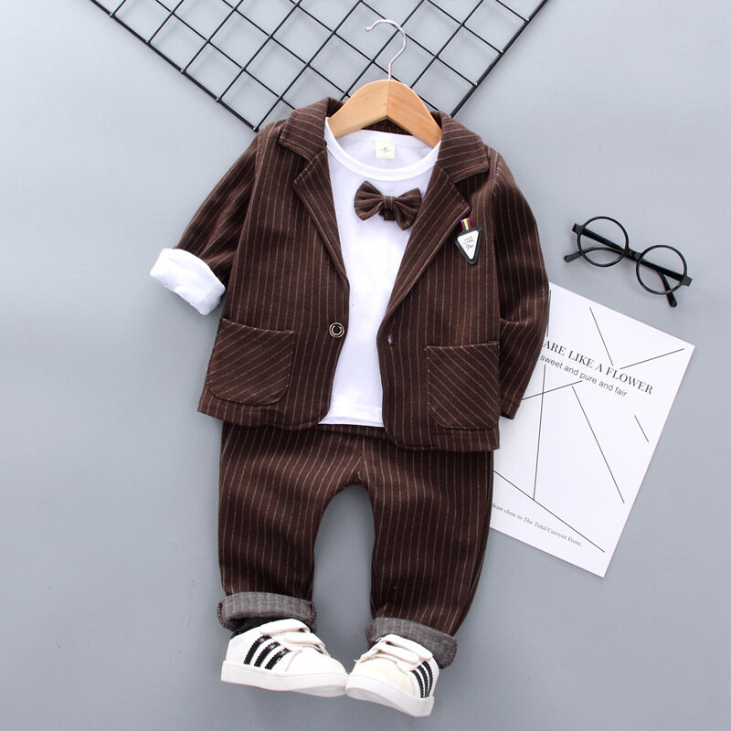 Set Pakaian Musim Semi Anak Laki-laki 0-5 Tahun 2021 Kaus + Celana Aktif Kartun Fashion Kasual Baru Anak-anak Bayi Balita Pakaian Anak Laki-laki