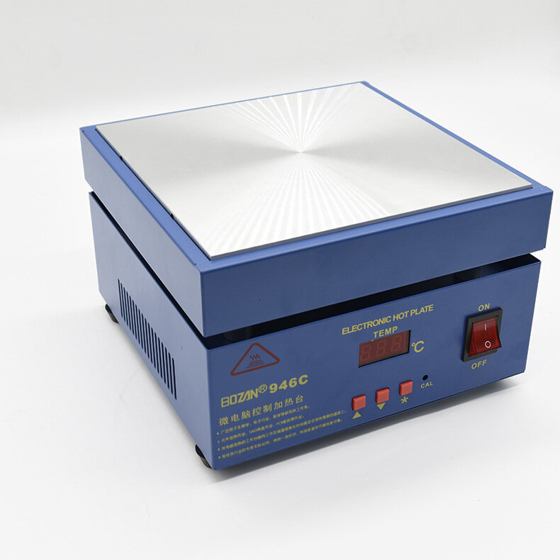 BOZAN 946Cพื้นผิวอลูมิเนียมความร้อนแพลตฟอร์มปรับอุณหภูมิได้อุ่นPhabletกำจัดหน้าจอ220V