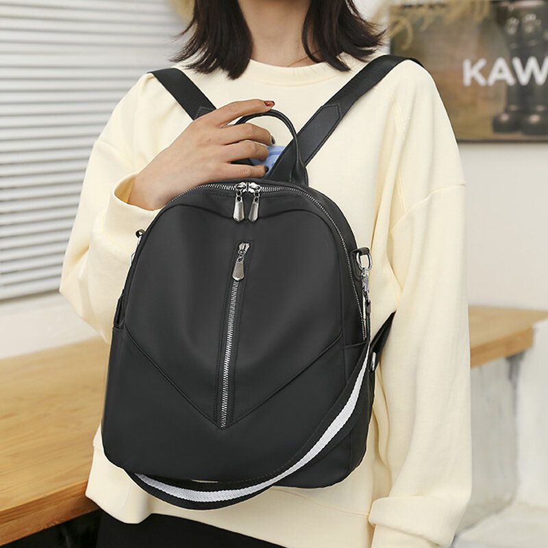 Moda feminina oxford pano mochilas 2021 senhoras designer de grande capacidade ocasional estudante mochilas escolares simples viagem