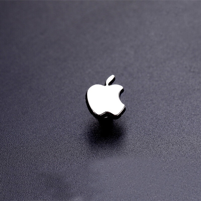 Pin de cuello pequeño con logotipo de Apple, accesorios de moda, broche para traje, insignia que combina con todo
