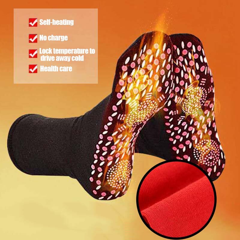 自己発熱磁気女性男性快適な磁気治療ツアー暖かい冬マッサージ圧縮靴下