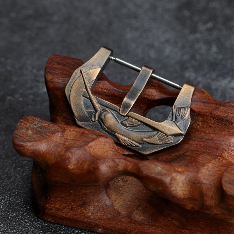 Boucle en Bronze Vintage pour bracelet en cuir, en cuivre pur, 20, 22, 24, 26MM, pour PAM111 441