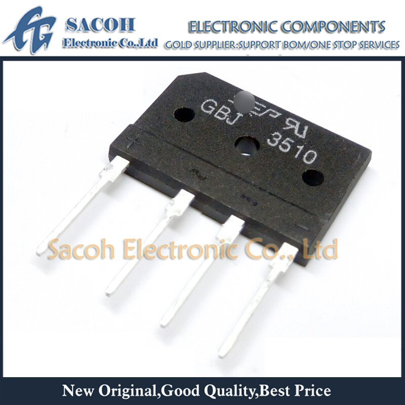 ree Shipping 10Pcs GBJ3510 or D35SB10 or GBJ3508 or GBJ3506 DIP-4 35A 1000V/800V/600V Bridge Rectifier