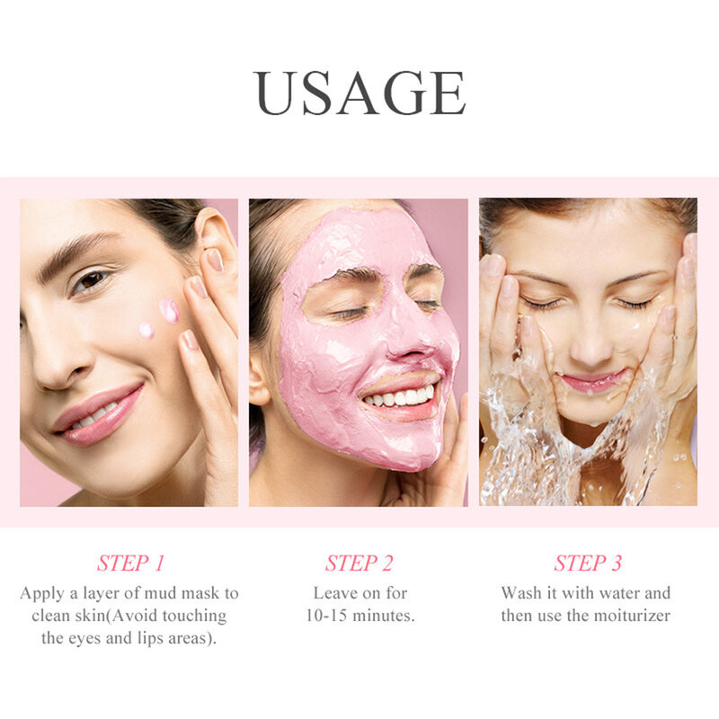 Sakura Gesicht Pflege Tiefe Reinigung Sakura Schlamm Maske & Bleaching Gesicht Serum & Schlaf Maske Creme Für Akne Mitesser Und fettige Haut