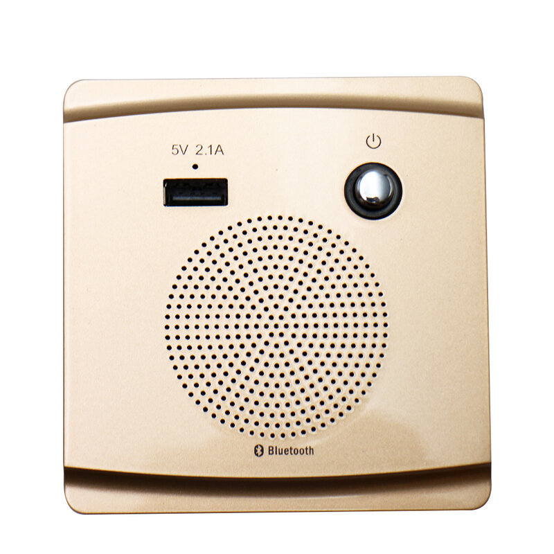Altavoz Bluetooth de 3,2 W altavoz de montaje inteligente reproductor de música HiFi 5V 2.1A puerto de carga USB