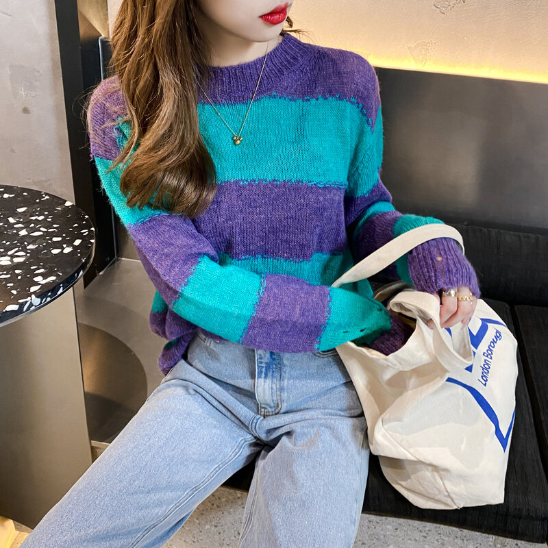 ニットセーター婦人服薄型2020秋と冬の新ハーフタートルネック韓国スタイルルーズインナー衣料底入れ