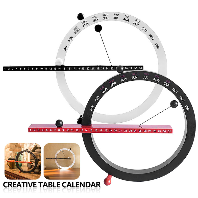 2021 Ins nórdico estilo creativo tiempo de moda perpetuo Calendario de mesa Manual escritorio Calendario decoración del hogar mejor regalo de cumpleaños