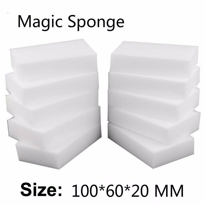 Esponja mágica de melamina para lavar platos, limpiador de cocina, 10x6x2 cm, 10 unidades