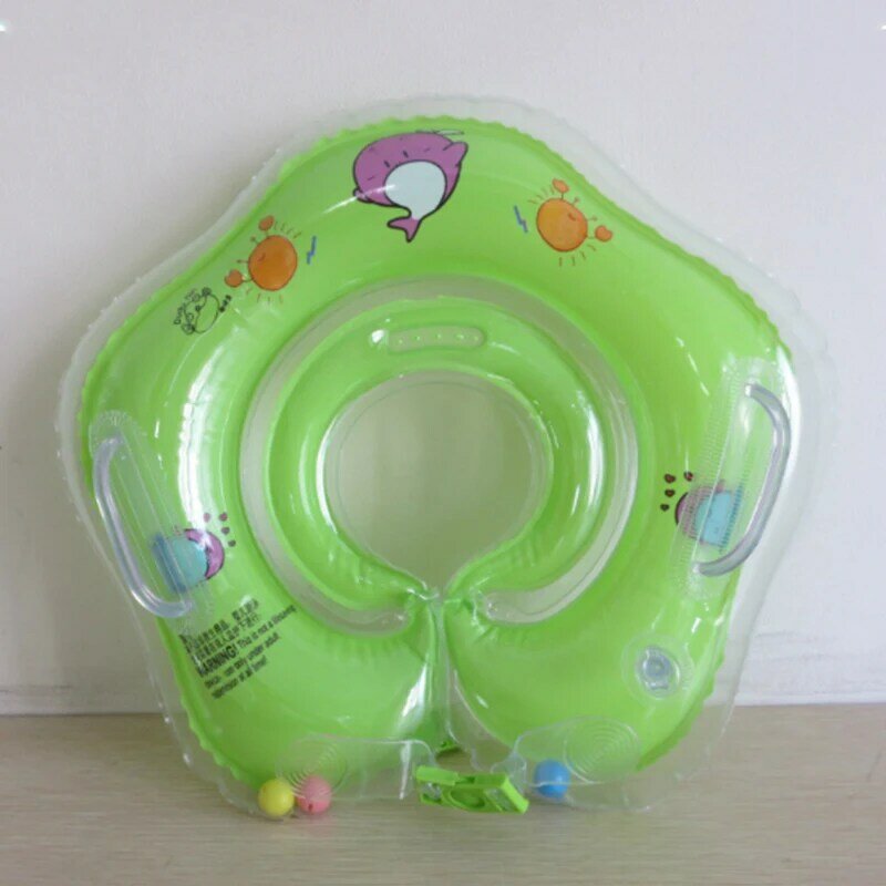 Swimming Baby Accessories Neck Ring Tube Safety Infant Float Circle for Bathing Inflatable Flamingo  Water