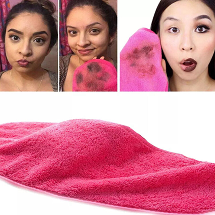 Soft Tender Reusable Microfiber Makeup Eraser Remover Facial Cloth Fine Magic Face Towel for Women