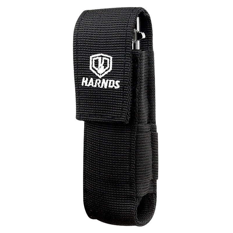 Harnds AK4010 Ballistic Nylon Sheath Multi Tool Holster Elastic Side Panels Knife Pouch With Carabiner