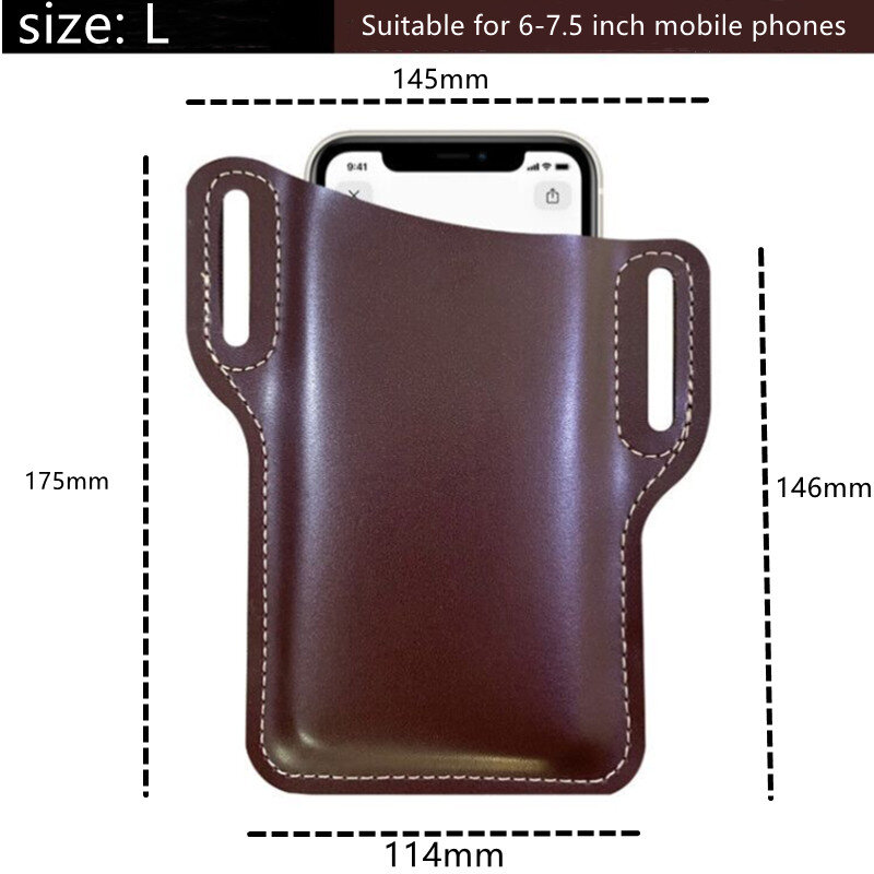 Outdoor Waist Pack Waterproof PU Leather Phone Bags Multifunctional Bum Bag Pouch Toolkit Women Handbags