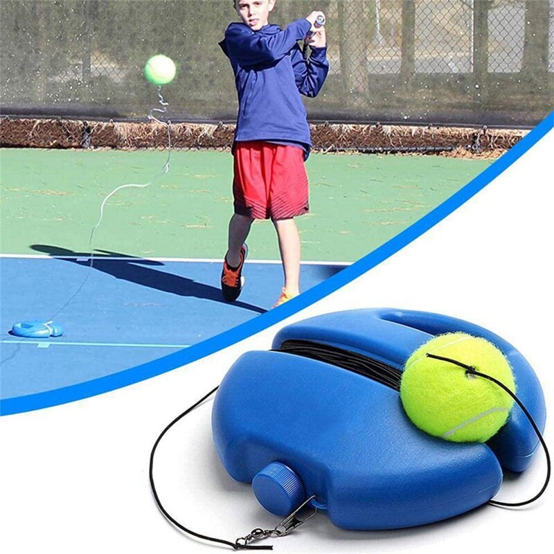 Теннисная база плюс ремешок для одного человека тренировочный предмет для тенниса Самонастраивающийся эластичный тренажер для тенниса сп...